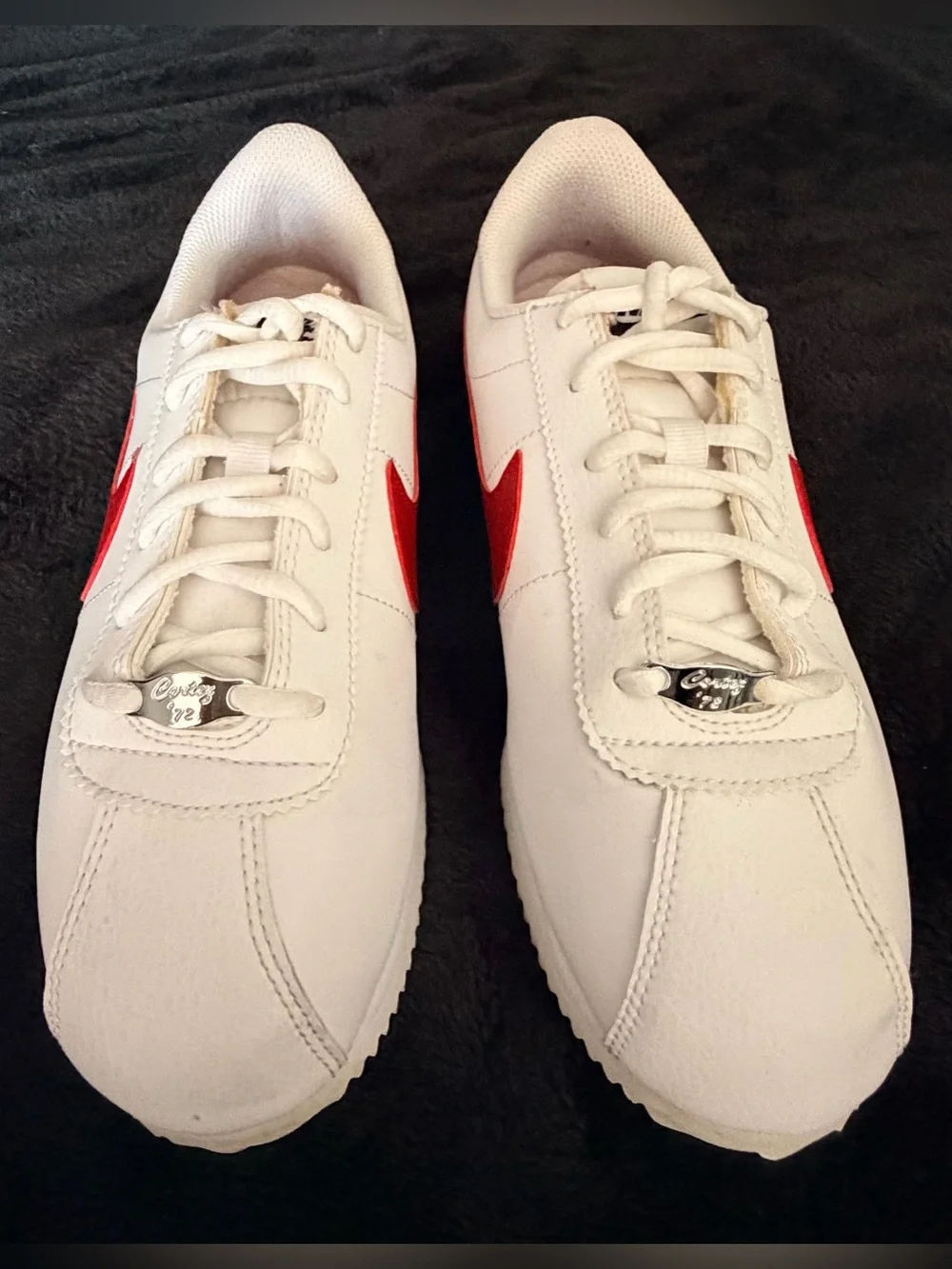 Nike Cortez Sneakers Forrest Gump Big Kids White Red Sz 7Y Classic Retro Lace Up